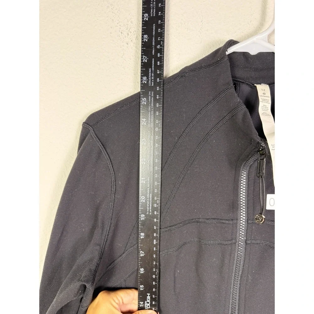 Lululemon Define Jacket Womens 12 Black Running Full Zip
